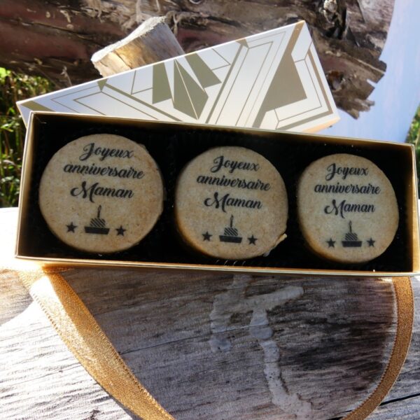 Coffret biscuits personnalisés 15 sablés