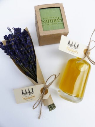 Cadeau de bienvenue hotel lavande séché huile d'olive savon