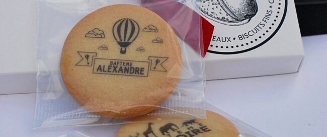 cadeau invité biscuit personnalisé bapteme