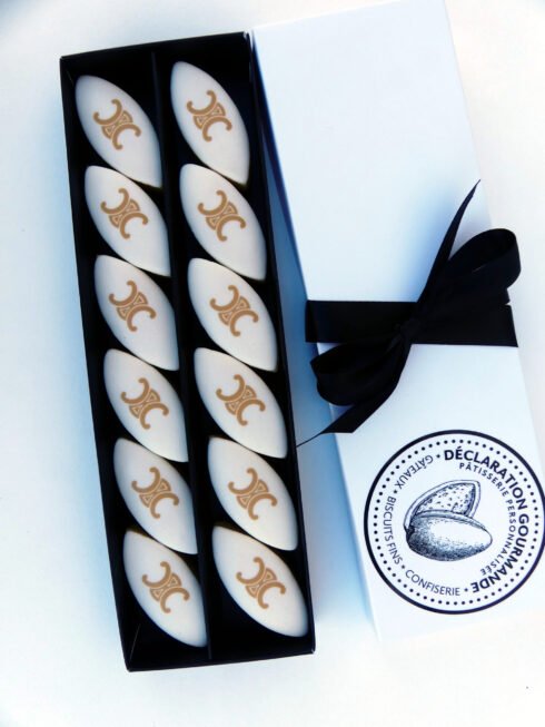 Coffret 12 calissons personnalisés pour un cadeau original d'entreprise