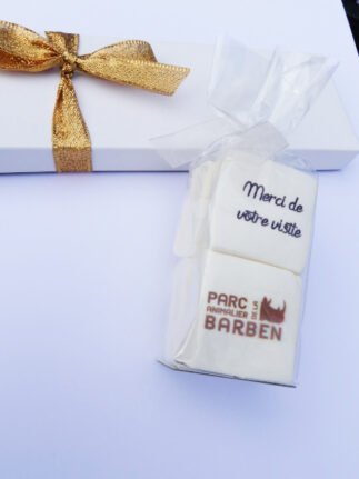 cadeau entreprise sachet de 4 guimauves personnalisees