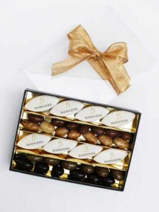 coffret rectangle 8 calissons et olivettes cadeau d'entreprise