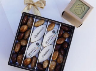 Coffret calissons et chocolat et savon de marseille